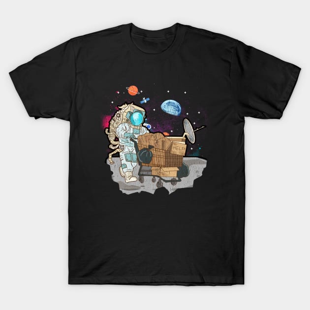 Beggar Astronaut | Funny Space Gift | Astros Tee | Astronaut T-Shirt by Proficient Tees